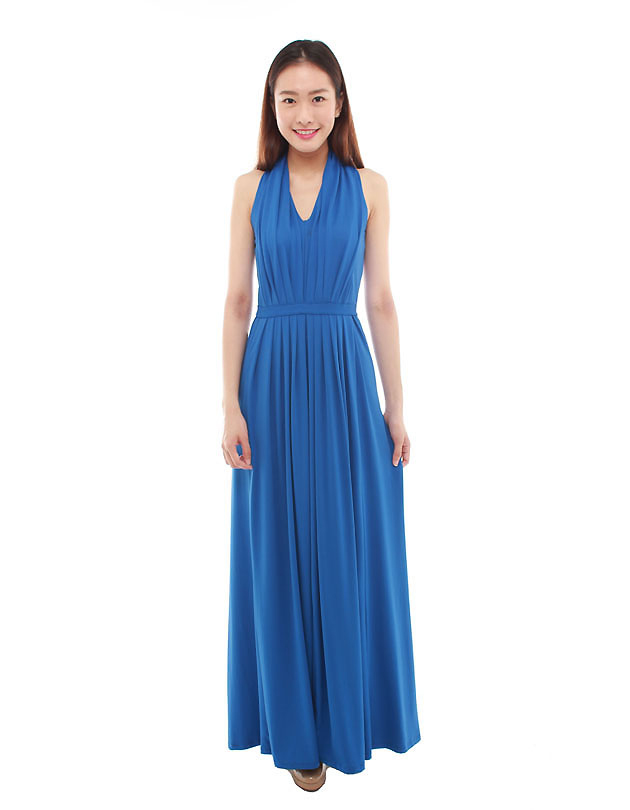 Marilyn Maxi Dress in Royal Blue